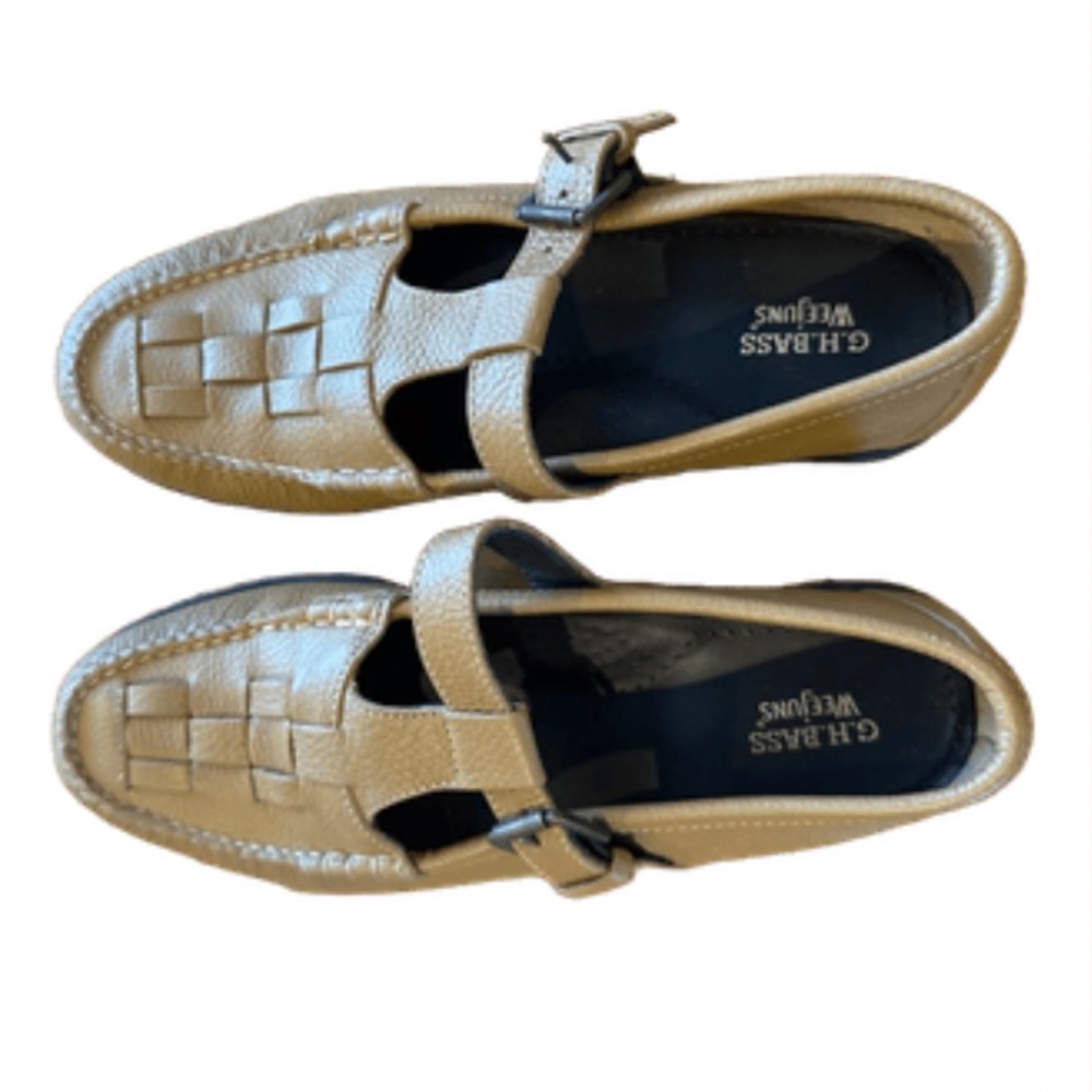 G.H. Bass & Co. Women’s Maryjane Tan Fisherman Loafers